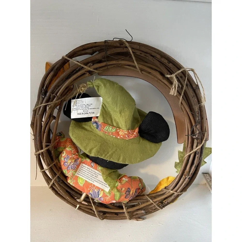 Disney Mickey Mouse Fall Harvest Halloween Wreath 12